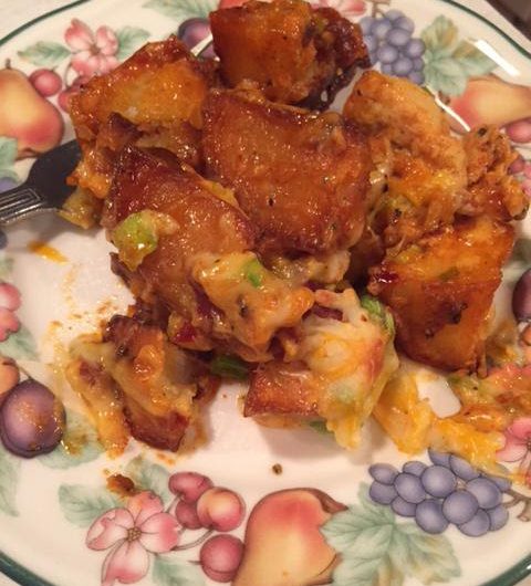 Loaded Potato and Buffalo Chicken Casserole