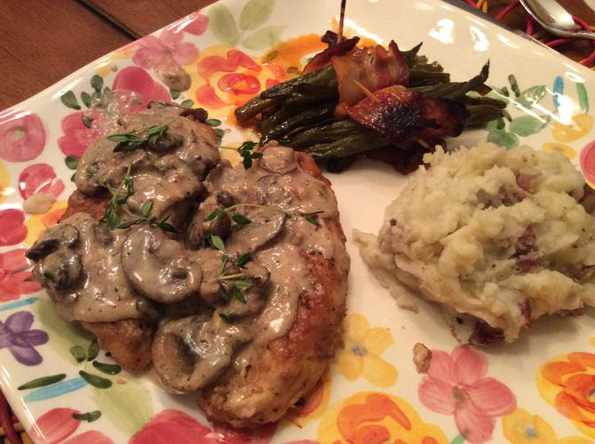 Asiago Mushroom Chicken