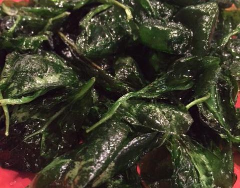 Flash Fried Spinach Recipe
