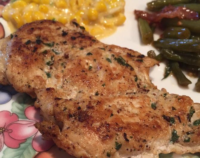 Tuscan Flavor-Pounded Chicken