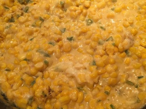 Creamy Cheddar Baked Corn
