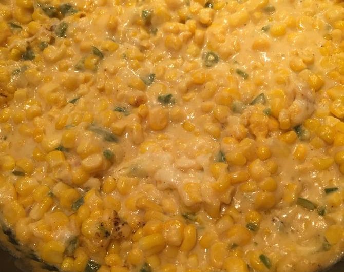 Creamy Cheddar Baked Corn