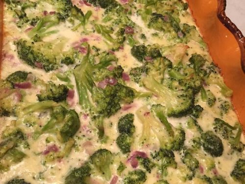 Broccoli Swiss Cheese Bake