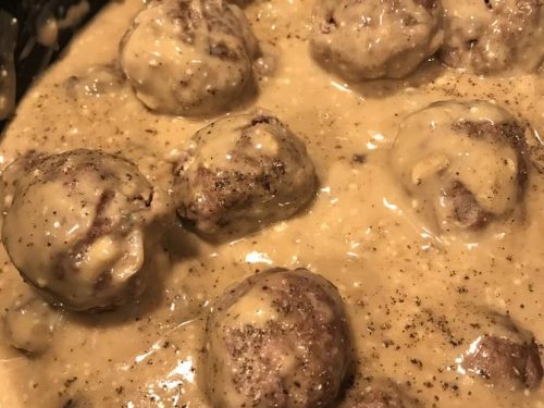 French Onion Meatballs
