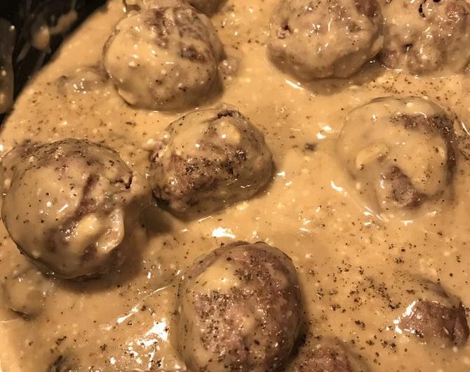 French Onion Meatballs
