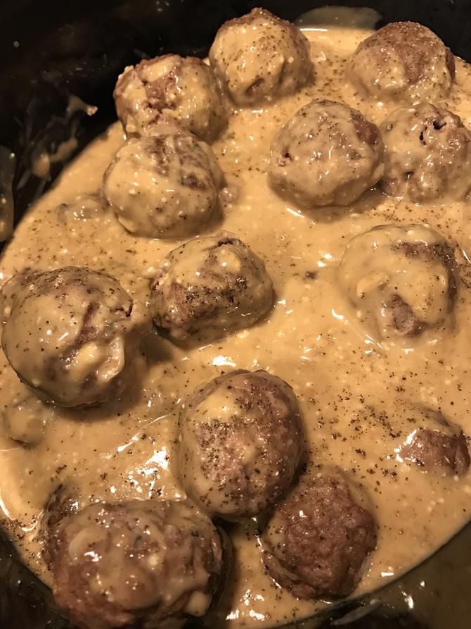 French Onion Meatballs