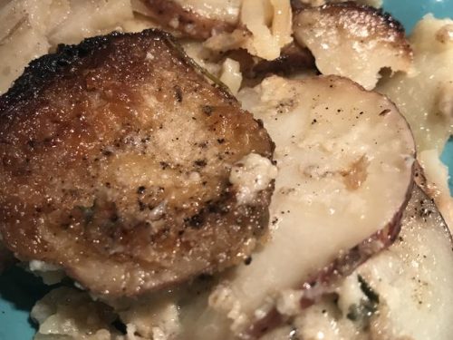 Gruyere Cheese Skillet Potatoes